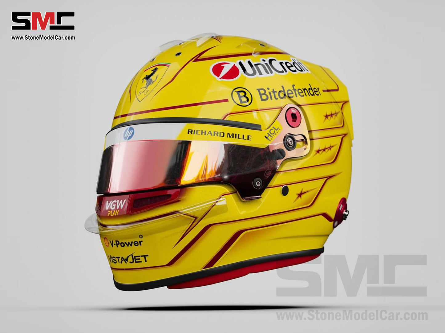 [Pre-Order] Ferrari F1 SF-25 #44 Lewis Hamilton Season 2025 BELL 1:2 Helmet