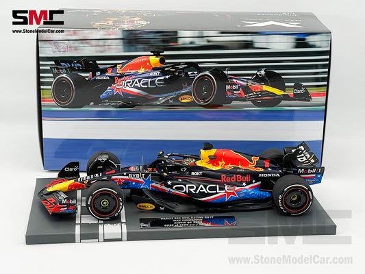 Red Bull F1 RB19 #1 Max Verstappen Winner US Austin GP 2023 World Champion 1:18 MINICHAMPS