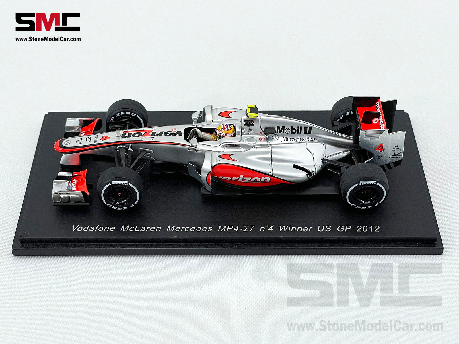 McLaren F1 MP4-27 #4 Lewis Hamilton US GP Austin 2012 Winner 1:43 Spar –  Stone Model