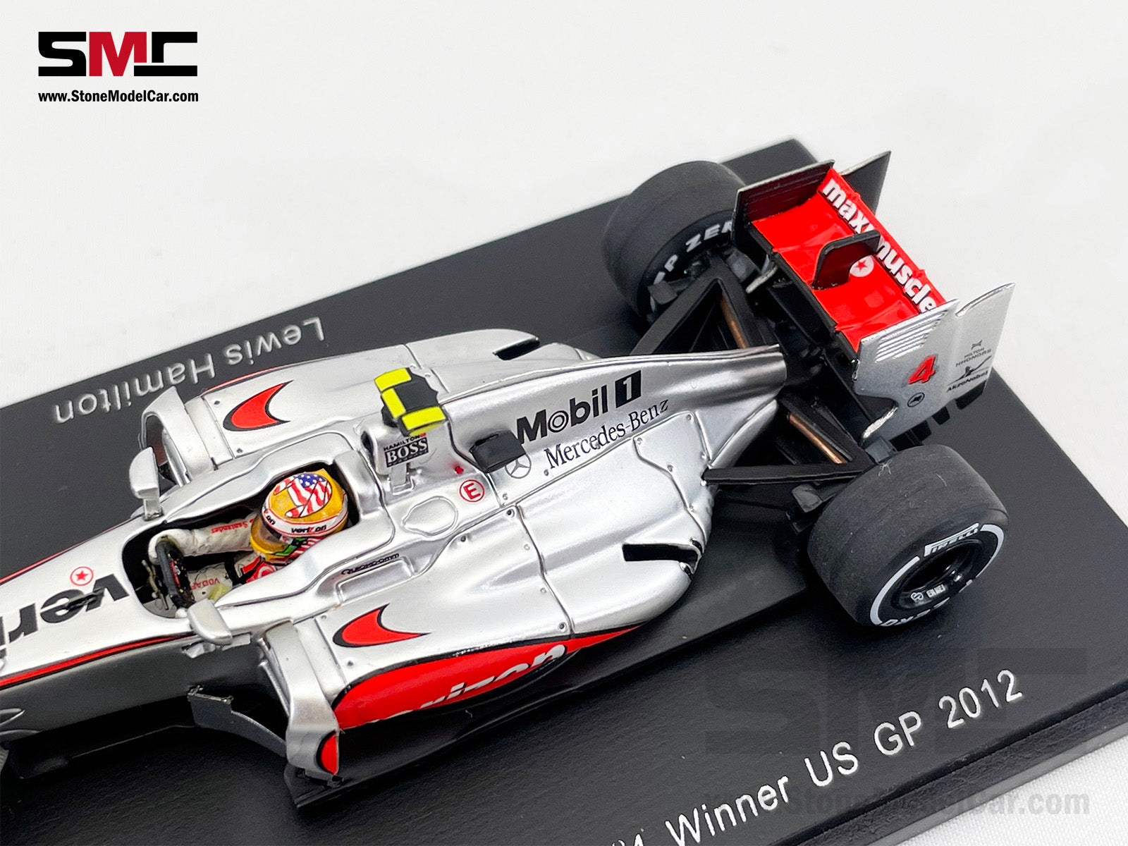 McLaren F1 MP4-27 #4 Lewis Hamilton US GP Austin 2012 Winner 1:43 Spar –  Stone Model