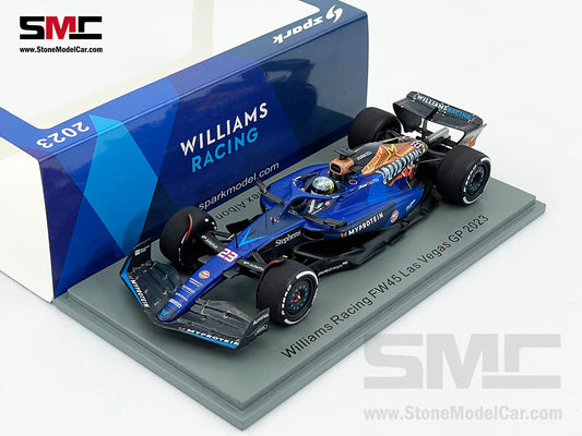 Williams F1 FW45 #23 Alexander Albon US Las Vegas GP 2023 Special Livery 1:43 Spark S8936