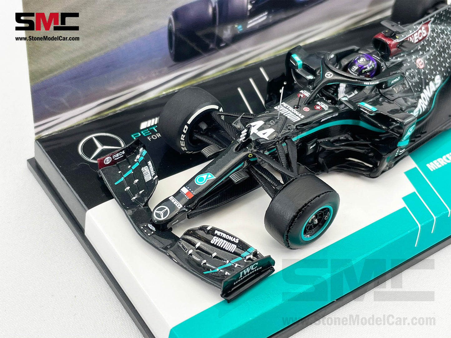 2020 7x World Champion Mercedes F1 W11 #44 Lewis Hamilton British GP 1:43 MINICHAMPS