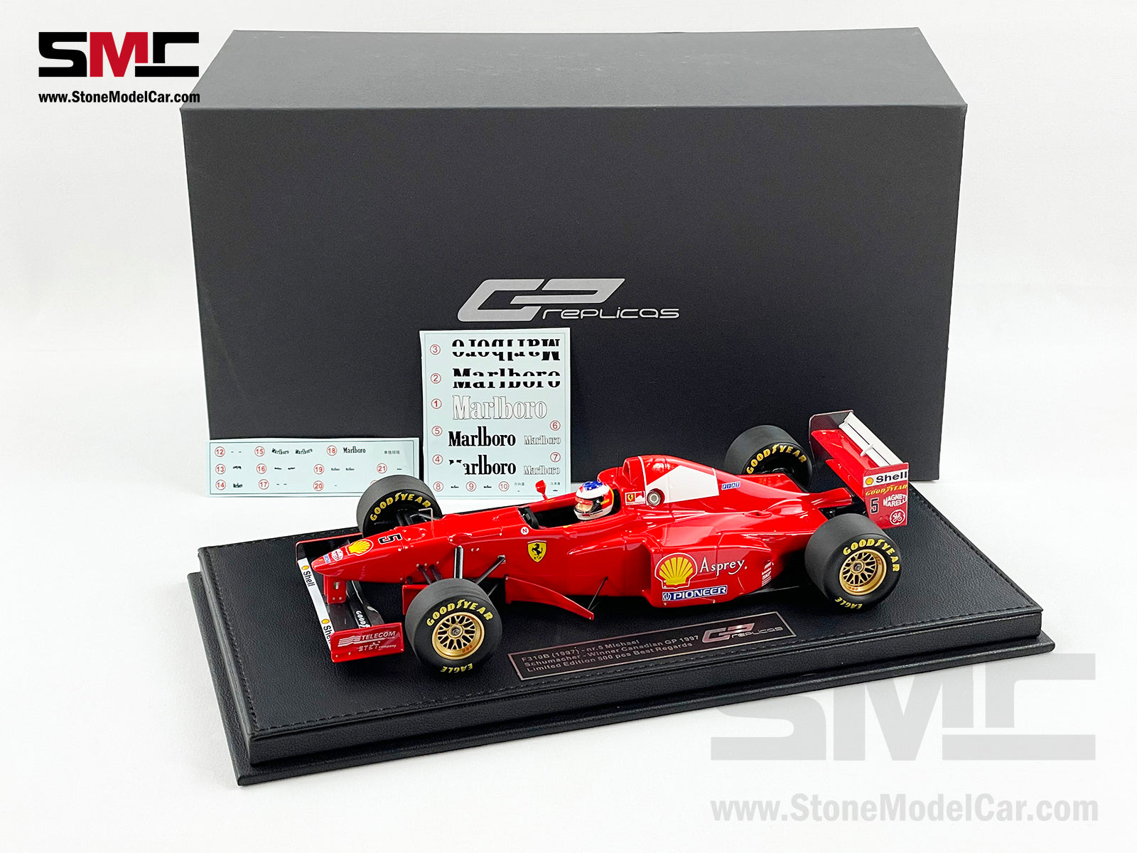 Ferrari F1 F310B Michael Schumacher Canada Winner 1997 1:18 with Driver GP  REPLICAS + Decal