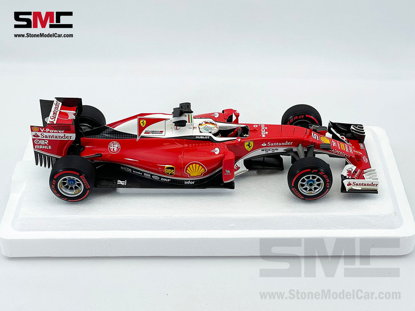 BBR 1:18 Ferrari F1 SF16-H #5 Sebastian Vettel China GP 2016 BBR181615 Diecast Gift