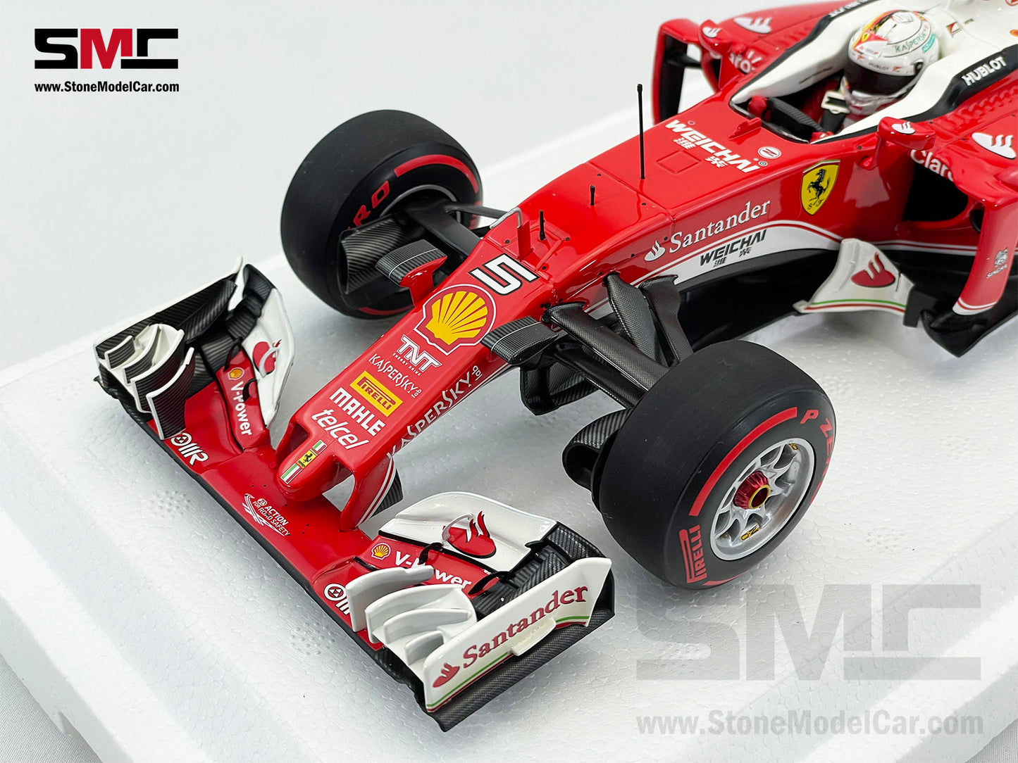 BBR 1:18 Ferrari F1 SF16-H #5 Sebastian Vettel China GP 2016 BBR181615 Diecast Gift