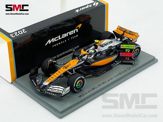 McLaren F1 MCL60 #4 Lando Norris 2nd British GP 2023 Special Livery Spark 1:43 S8593