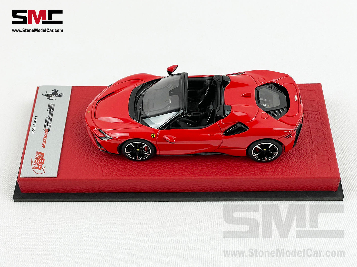 BBR 1:43 Premium Series Ferrari SF90 Spider Rosso Corsa 322 Red Limited 20 pcs