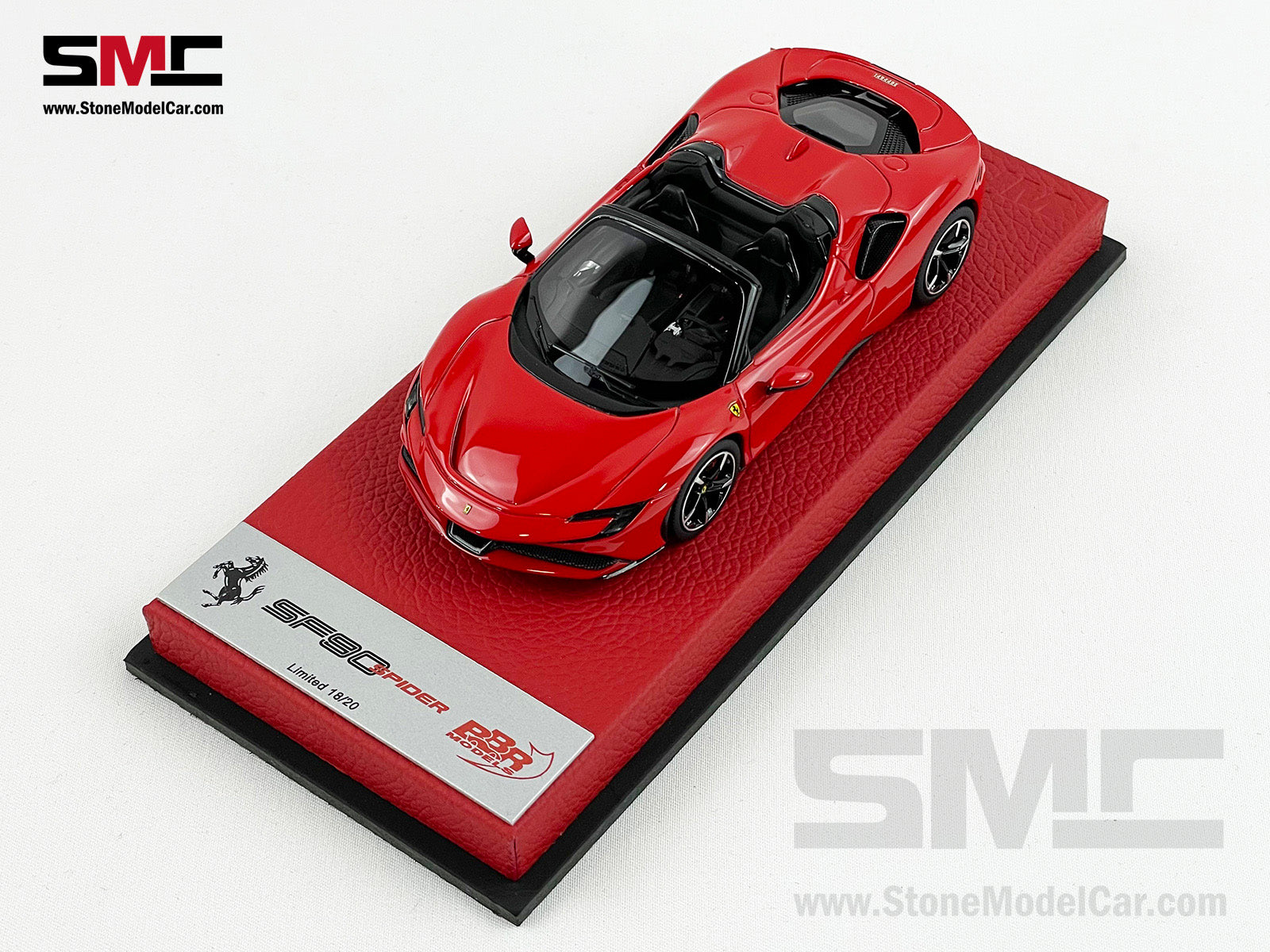 BBR 1:43 Premium Series Ferrari SF90 Spider Rosso Corsa 322 Red Limited 20  pcs