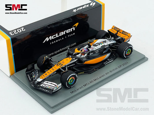 McLaren F1 MCL60 #81 Oscar Piastri 4th British GP 2023 Special Livery Spark 1:43 S8594