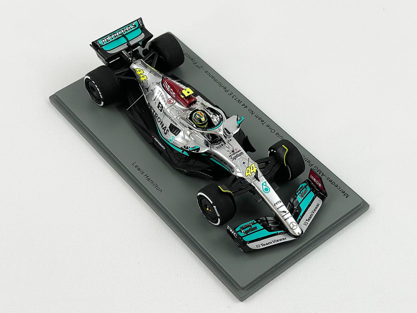 Mercedes F1 W13 #44 Lewis Hamilton French 2022 300th GP Race 1:43 Spark S8542