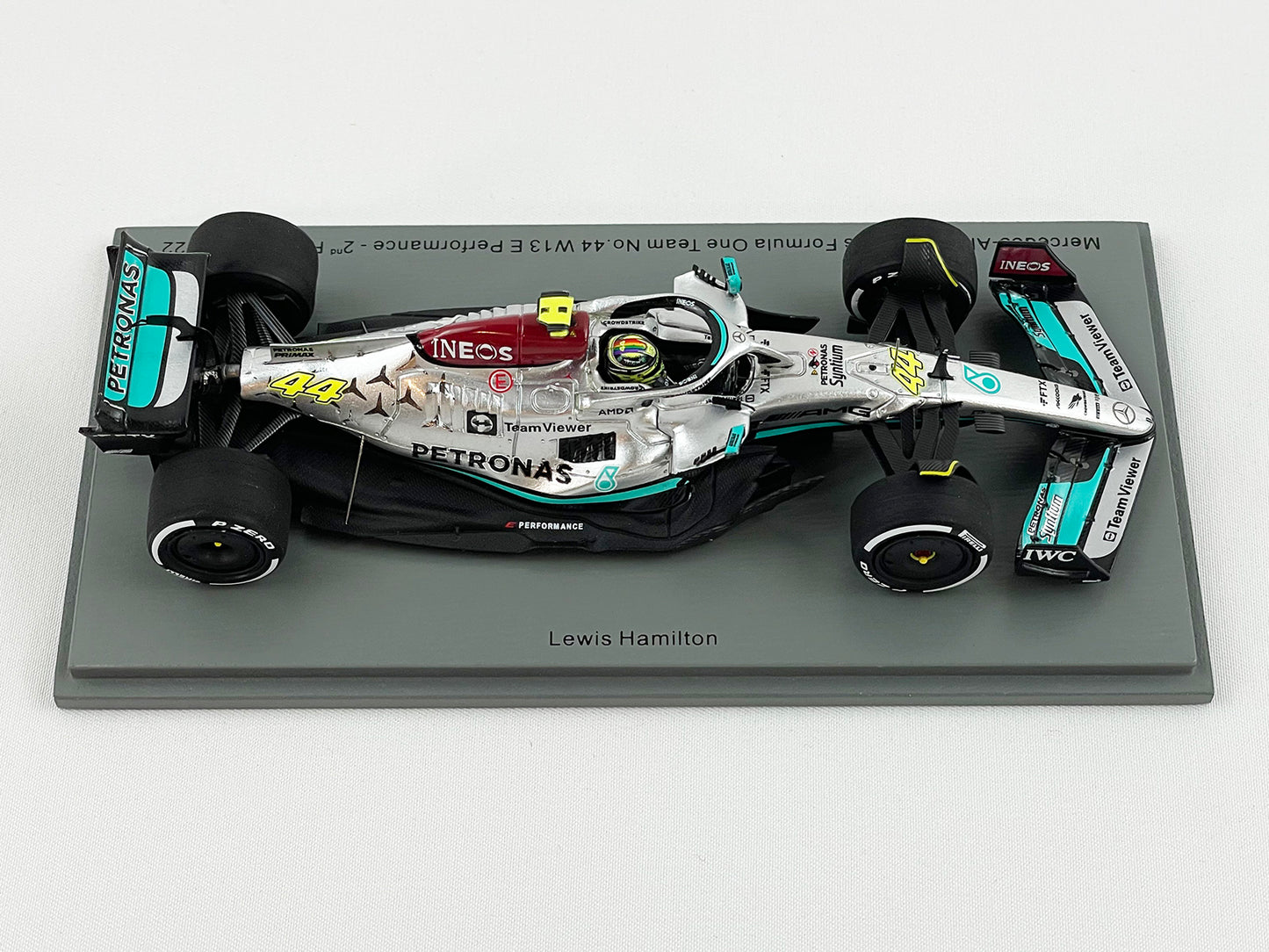 Mercedes F1 W13 #44 Lewis Hamilton French 2022 300th GP Race 1:43 Spark S8542