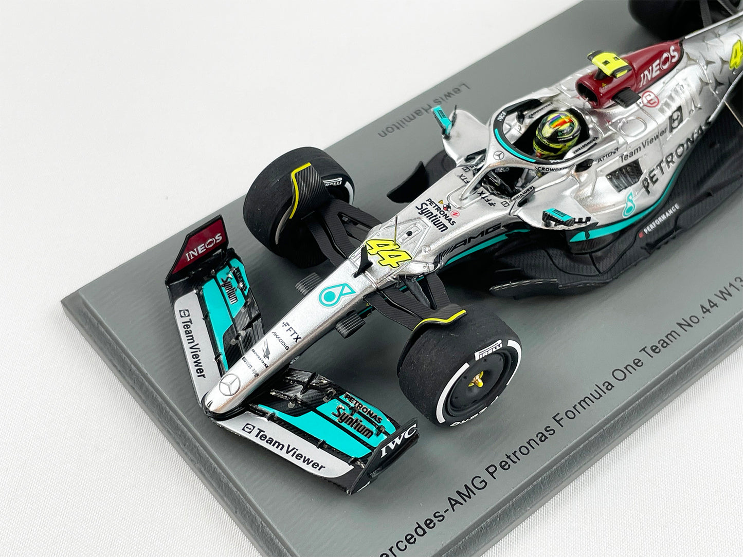 Mercedes F1 W13 #44 Lewis Hamilton French 2022 300th GP Race 1:43 Spark S8542