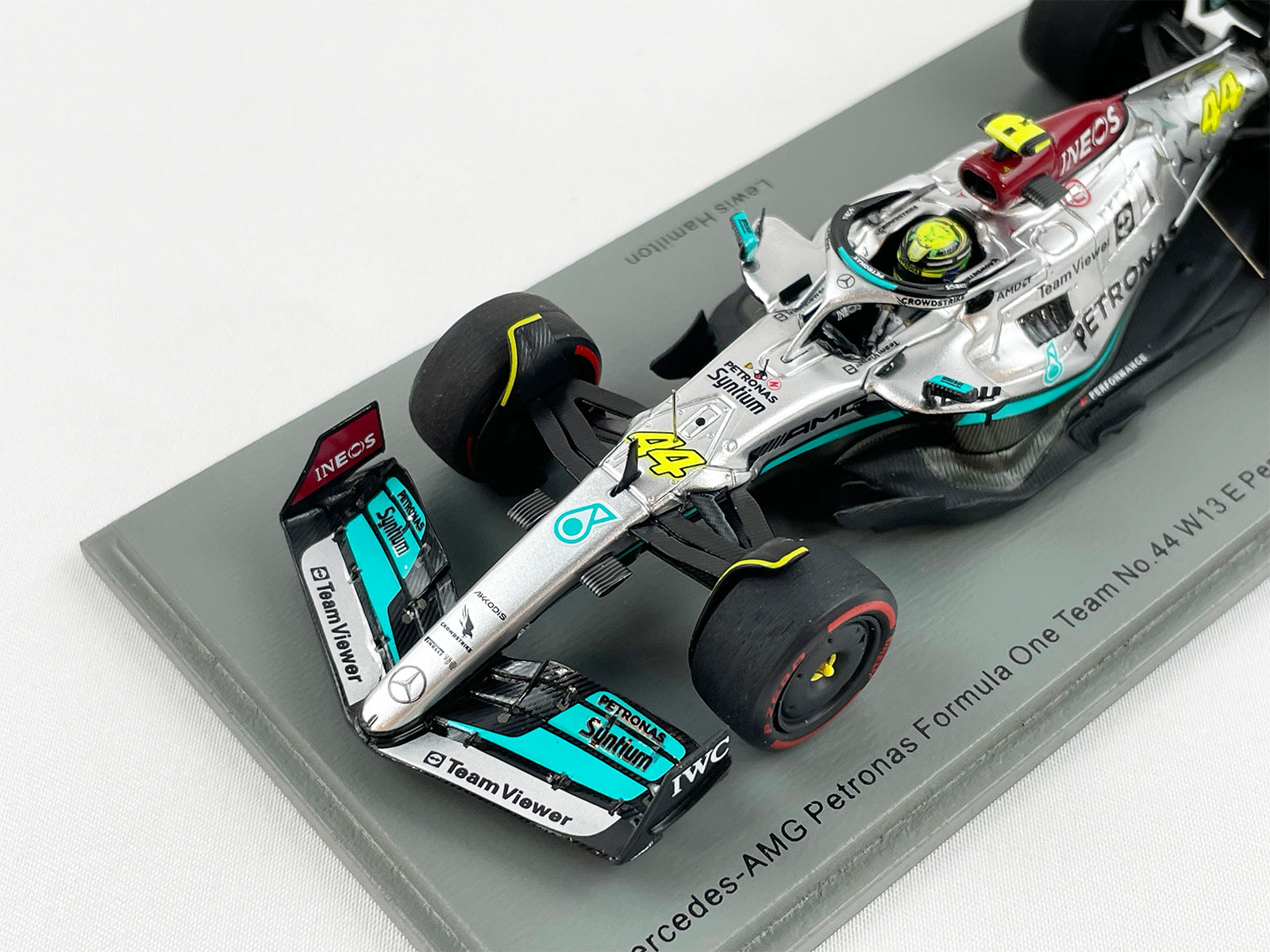 Mercedes F1 W13 #44 Lewis Hamilton Brazil GP 2nd 2022 1:43 Spark S8556 Pit  Board