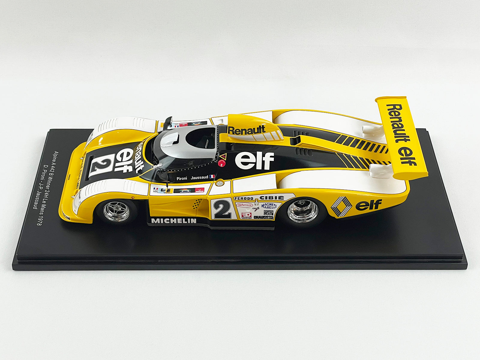 24h Le Mans 1978 Winner Renault Alpine #2 A442 1:18 Spark 18LM78 Pironi  Jaussaud