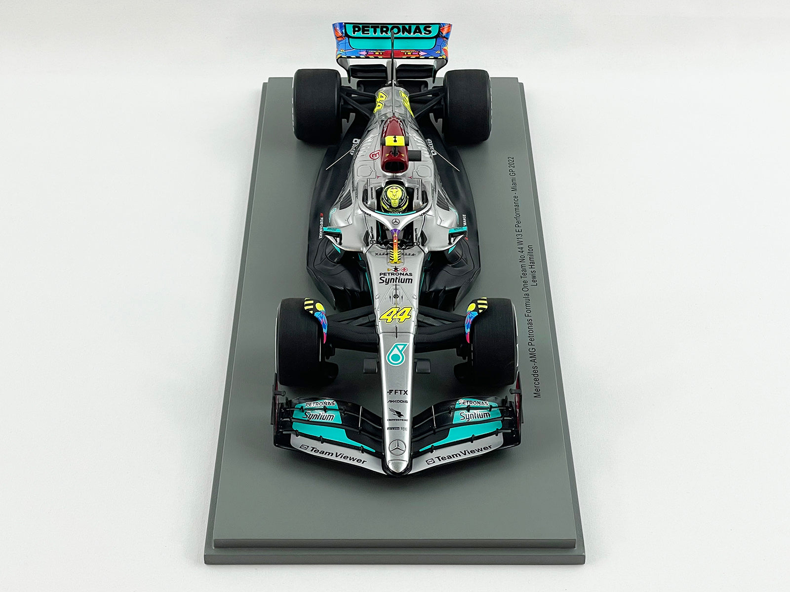 2022 Mercedes F1 W13 #44 Lewis Hamilton USA Miami GP Special Livery 1:18  Spark