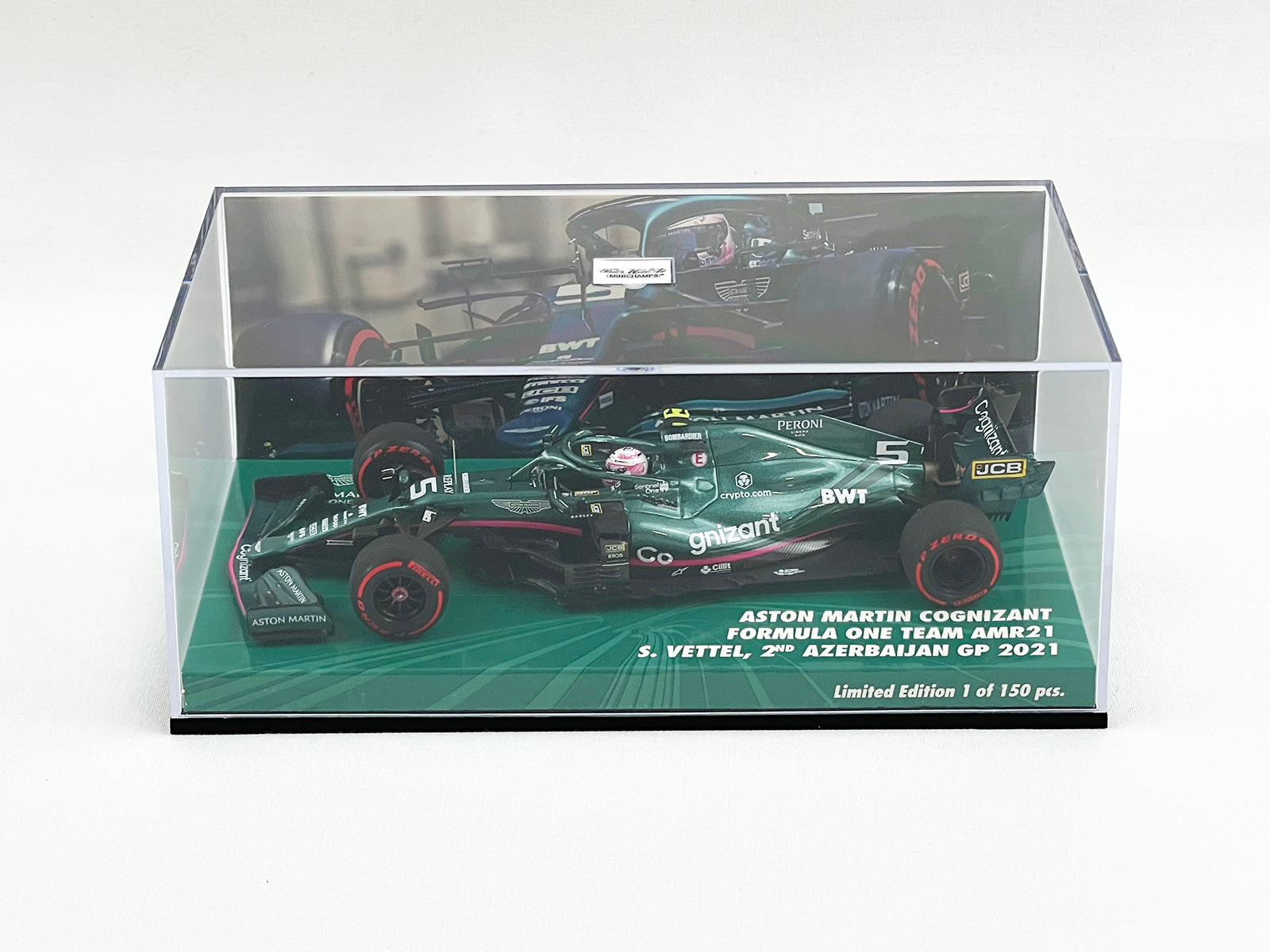 Aston Martin F1 AMR21 #5 Sebastian Vettel 2nd Azerbaijan GP 2021 1:43  MINICHAMPS