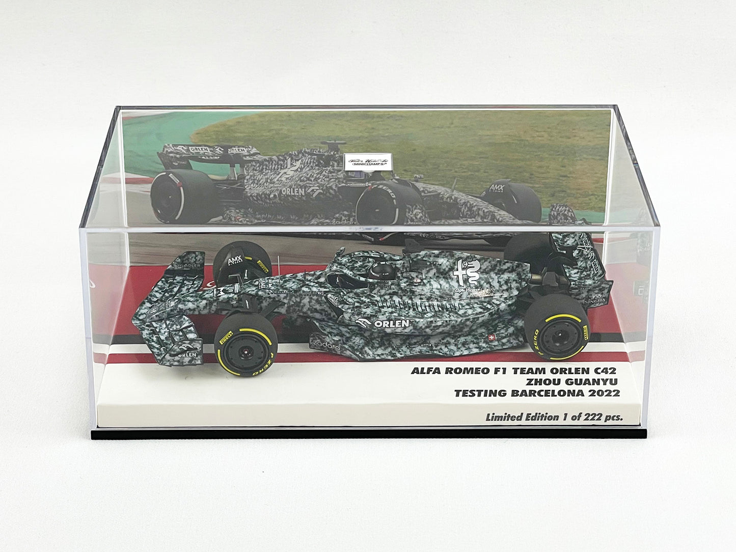 Alfa Romeo Sauber F1 C42 #24 Zhou Guanyu Barcelona Test 2022 1:43 MINICHAMPS