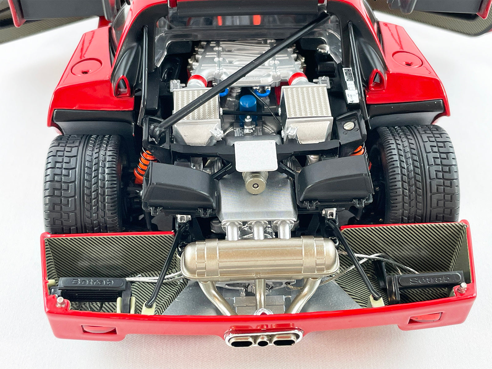 Kyosho 1:18 Ferrari F40 1987 Red Interior Full Open Diecast 08416R