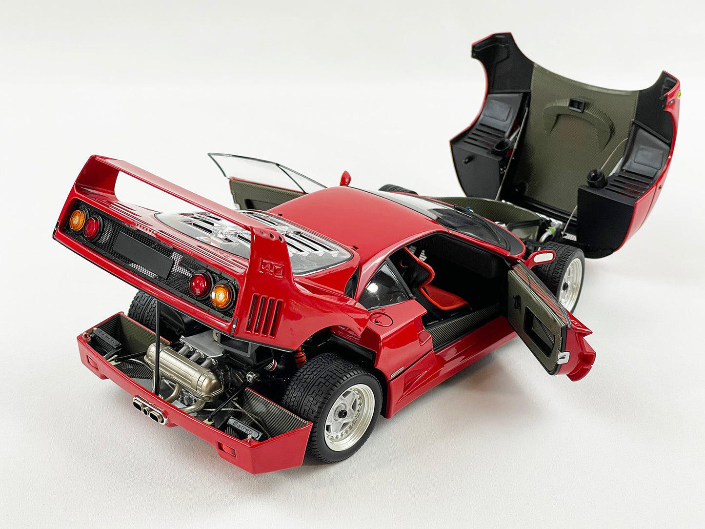 Kyosho 1:18 Ferrari F40 1987 Red Interior Full Open Diecast 08416R