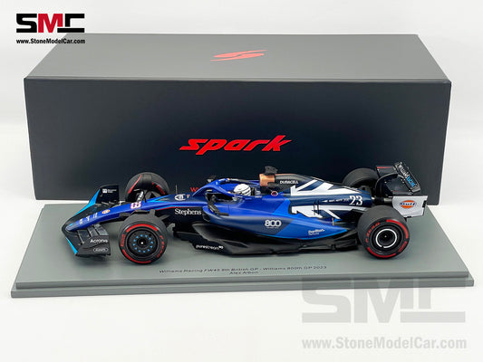 Williams F1 FW45 #23 Alexander Albon 8th British GP 2023 1:18 Spark 18S952