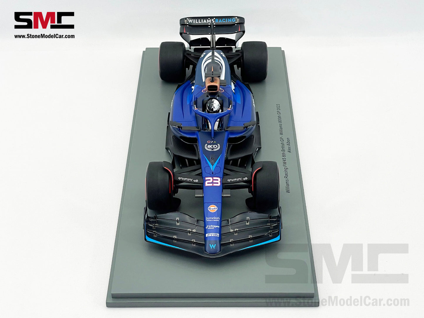 Williams F1 FW45 #23 Alexander Albon 8th British GP 2023 1:18 Spark 18S952