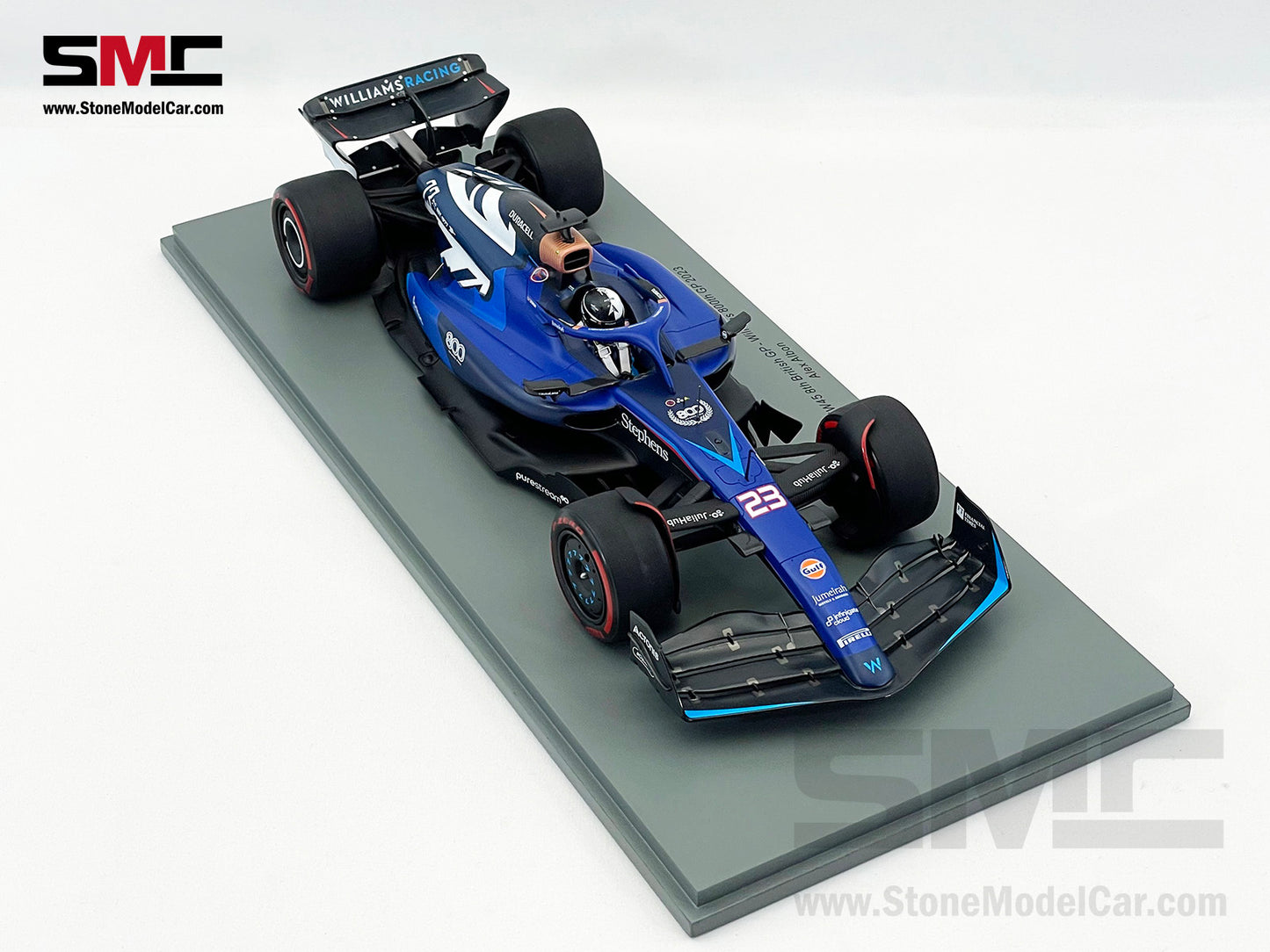 Williams F1 FW45 #23 Alexander Albon 8th British GP 2023 1:18 Spark 18S952