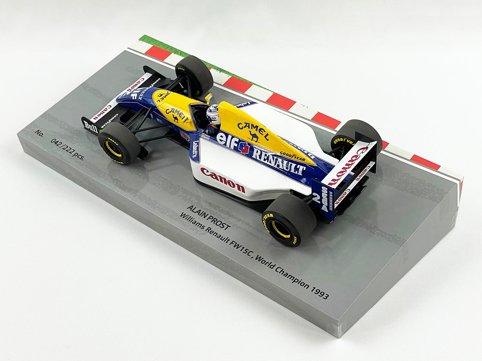 Williams F1 FW15C #2 Alain Prost 1993 World Champion 1:18 