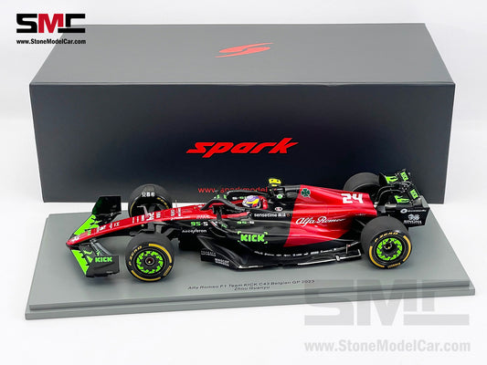 Alfa Romeo F1 C43 #24 Zhou Guanyu Belgian GP 2023 Special Livery Spark 1:18 18S963