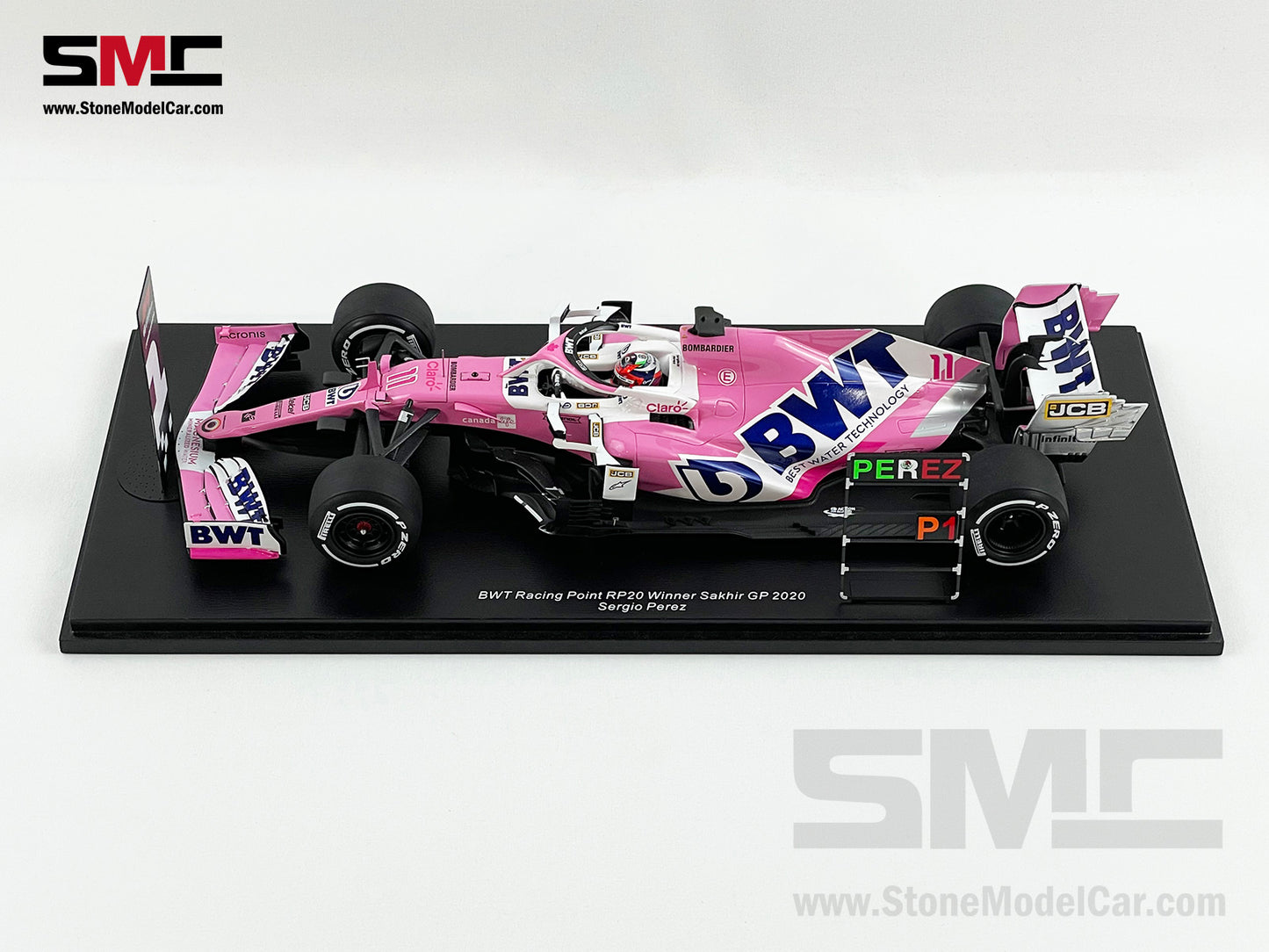 1:18 Spark BWT Racing Point F1 RP20 #11 Sergio Perez Sakhir 2020 1st Career Win