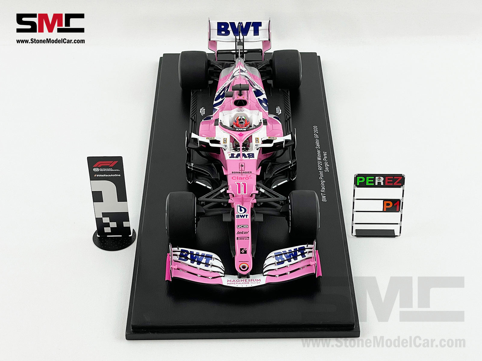 1:18 Spark BWT Racing Point F1 RP20 #11 Sergio Perez Sakhir 2020 1st C –  Stone Model