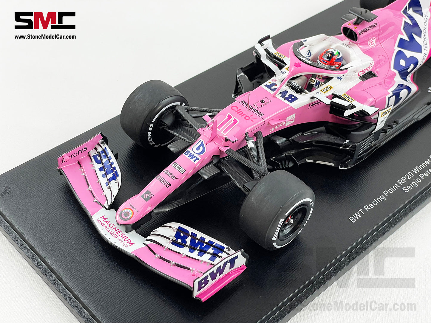 1:18 Spark BWT Racing Point F1 RP20 #11 Sergio Perez Sakhir 2020 1st Career Win