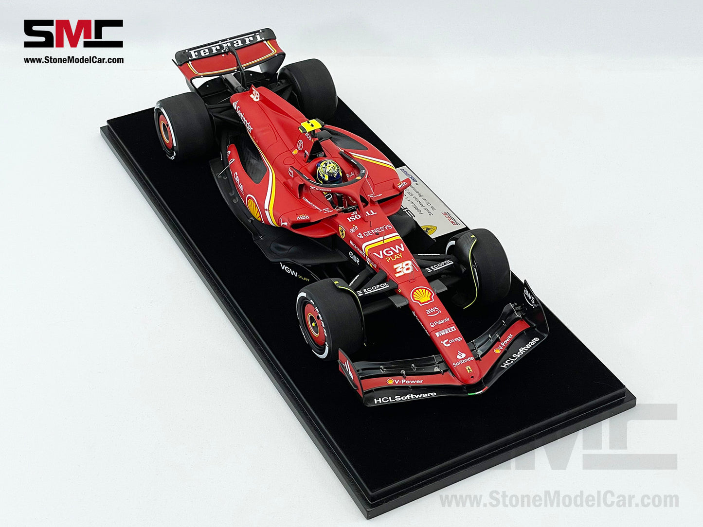 Ferrari F1 SF-24 #38 Oliver Bearman Saudi Arabia GP 2024 1st Career Point Looksmart 1:18 LS18F1058