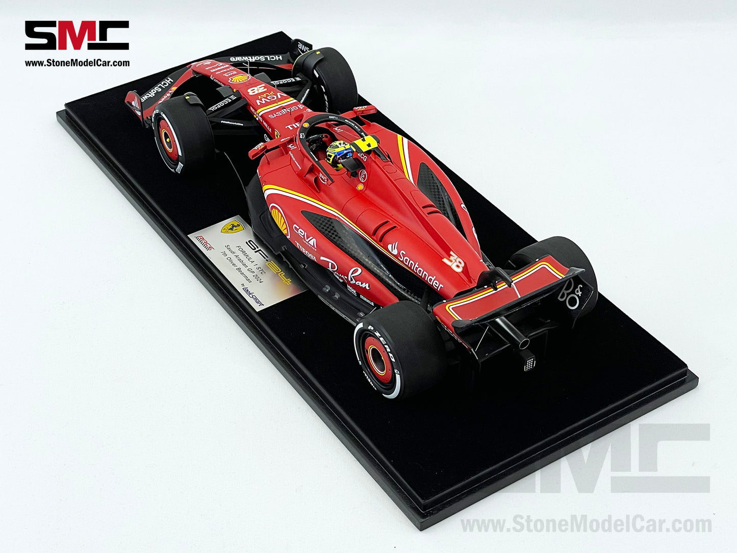 Ferrari F1 SF-24 #38 Oliver Bearman Saudi Arabia GP 2024 1st Career Point Looksmart 1:18 LS18F1058