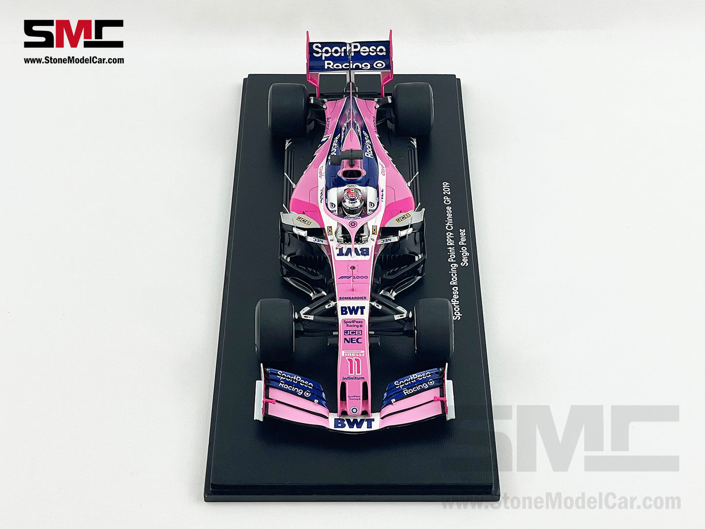 1:18 Spark BWT Racing Point RP19 #11 Sergio Perez Chinese GP 2019 F1 1000th GP