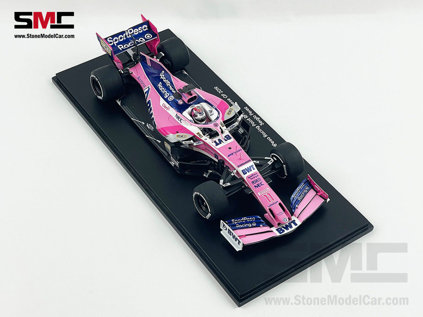 1:18 Spark BWT Racing Point RP19 #11 Sergio Perez Chinese GP 2019 F1 1000th GP