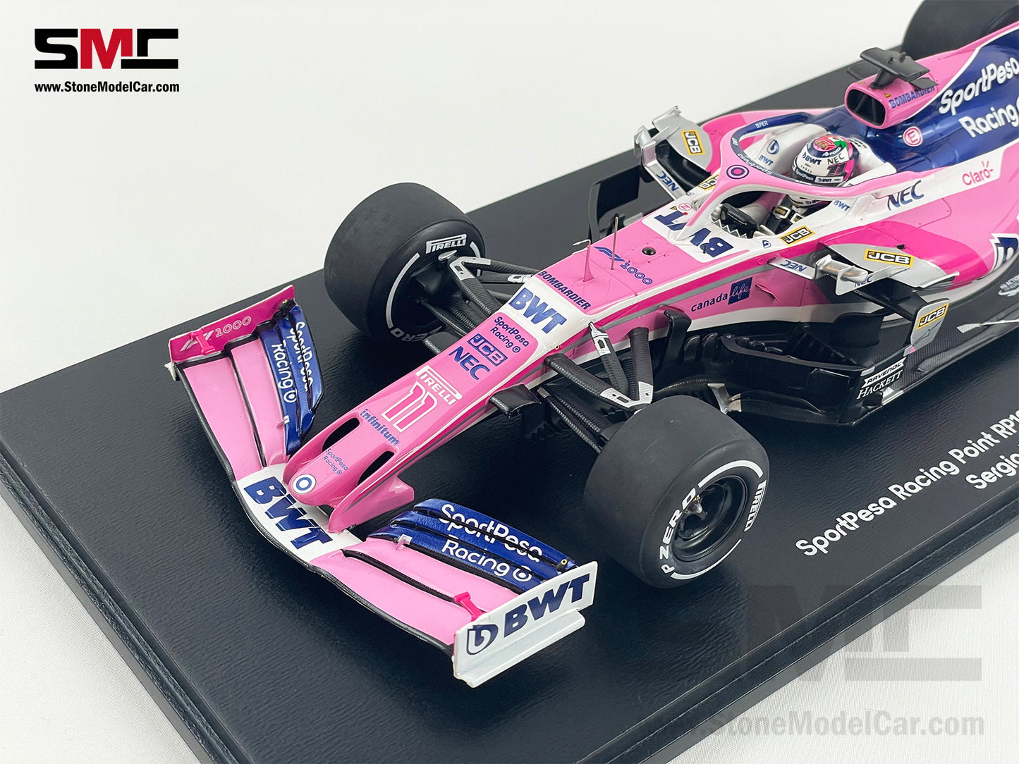 1:18 Spark BWT Racing Point RP19 #11 Sergio Perez Chinese GP 2019 F1 1000th GP