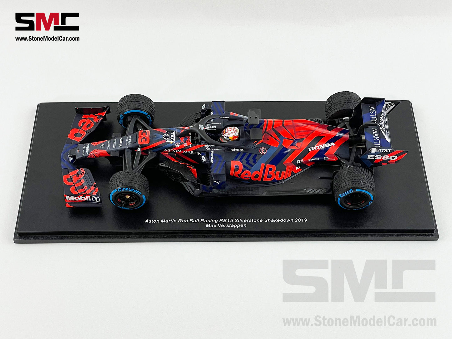 1:18 Spark Red Bull F1 RB15 33 Max Verstappen Silverstone Circuit Shakedown 2019