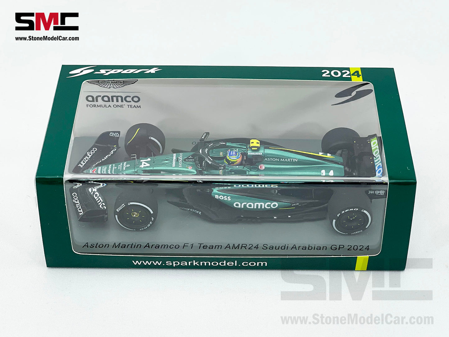 Aston Martin F1 AMR24 #14 Fernando Alonso Saudi Arabian GP 2024 1:43 Spark S9529