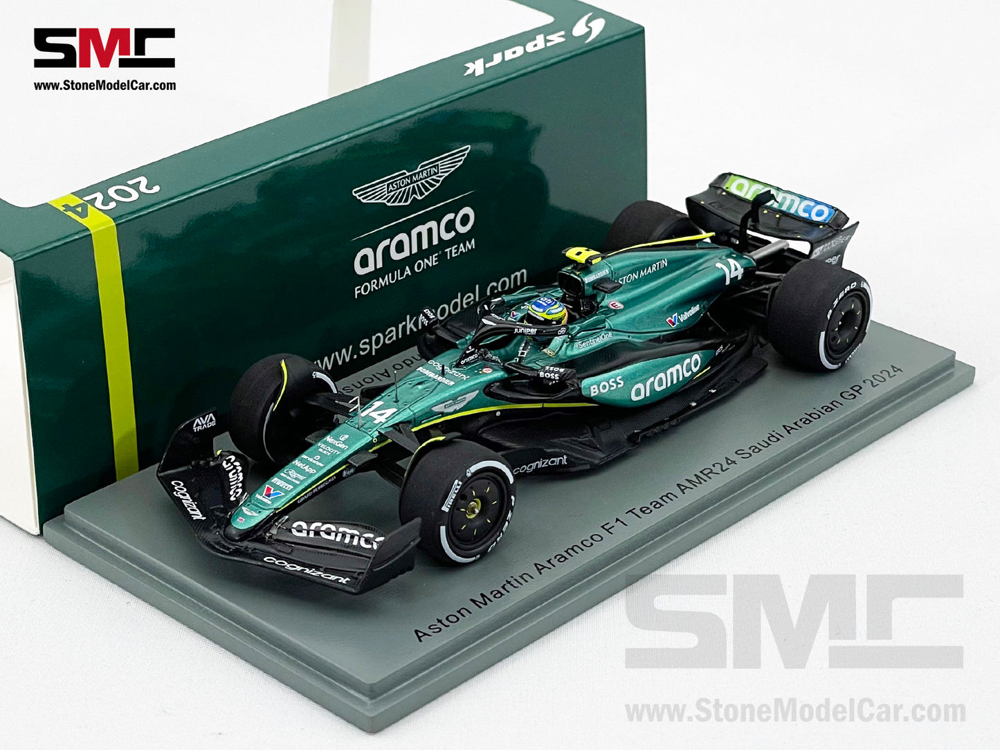 Aston Martin F1 AMR24 #14 Fernando Alonso Saudi Arabian GP 2024 1:43 Spark S9529