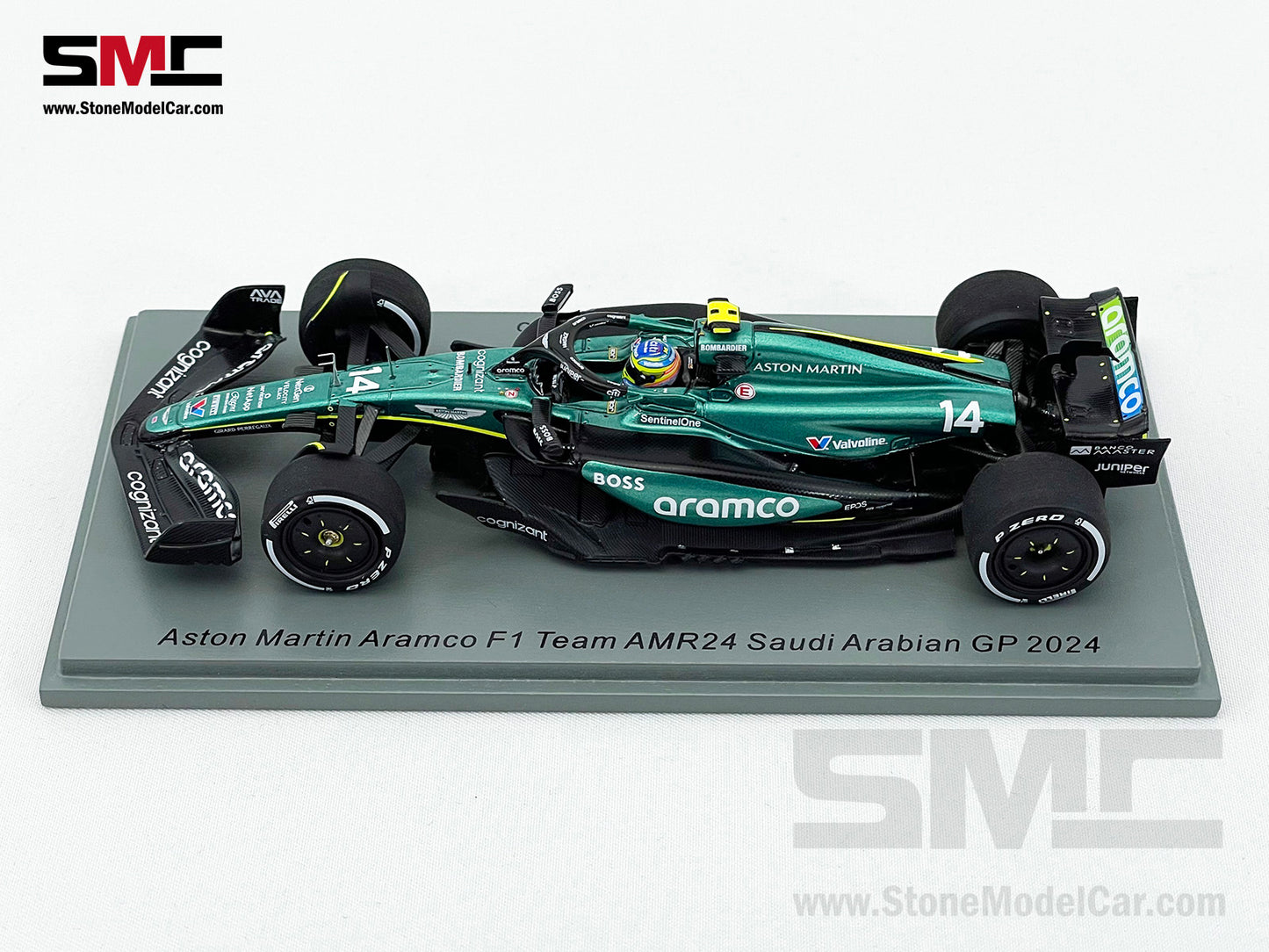 Aston Martin F1 AMR24 #14 Fernando Alonso Saudi Arabian GP 2024 1:43 Spark S9529