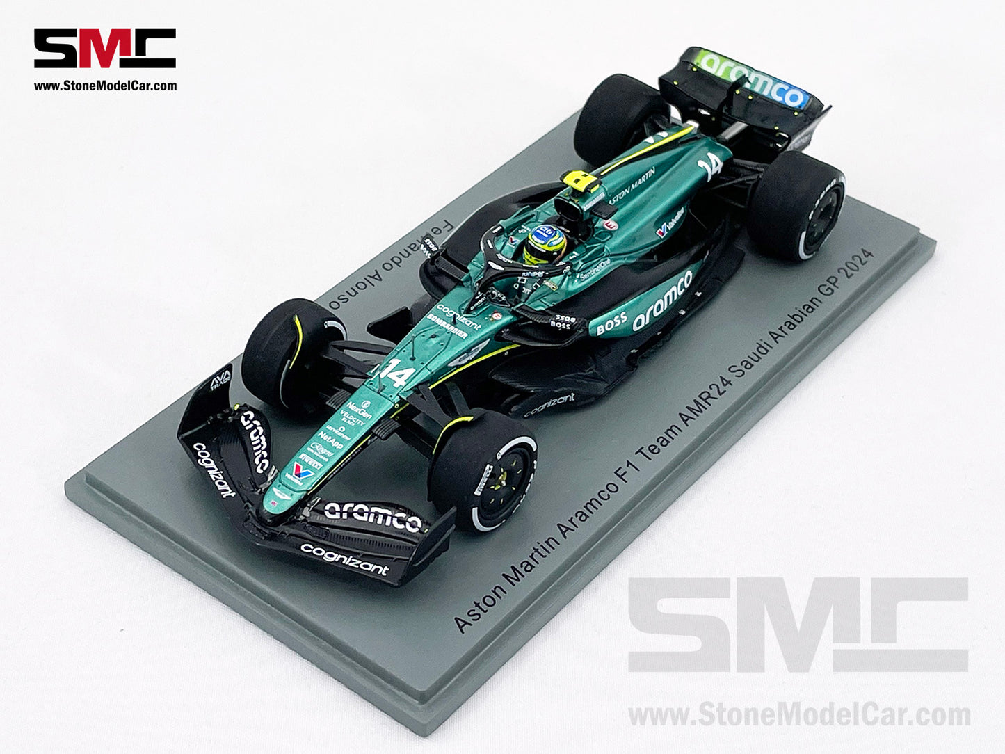 Aston Martin F1 AMR24 #14 Fernando Alonso Saudi Arabian GP 2024 1:43 Spark S9529