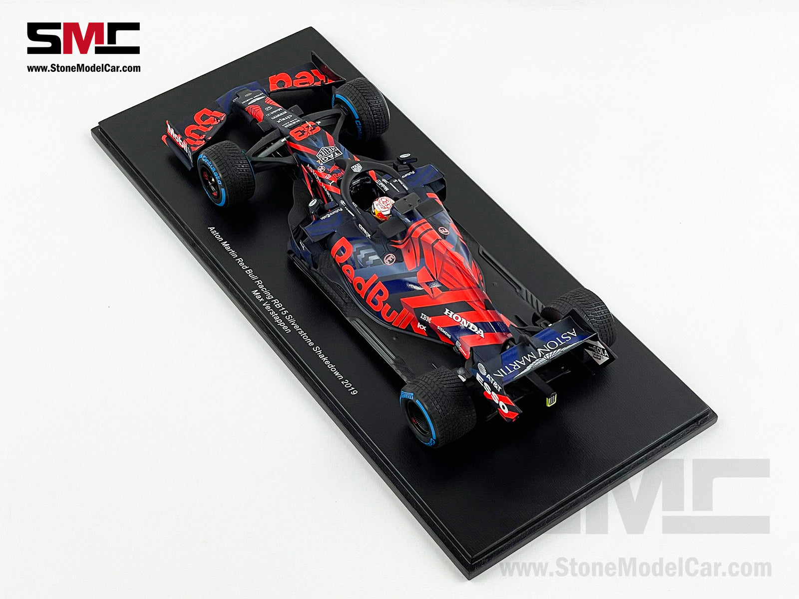 1:18 Spark Red Bull F1 RB15 33 Max Verstappen Silverstone Circuit Shak