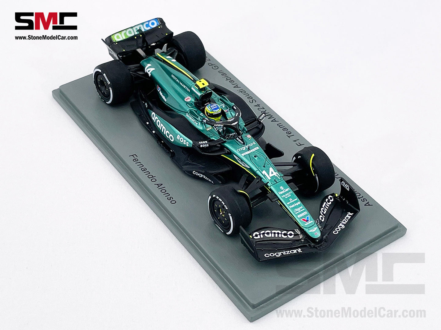 Aston Martin F1 AMR24 #14 Fernando Alonso Saudi Arabian GP 2024 1:43 Spark S9529