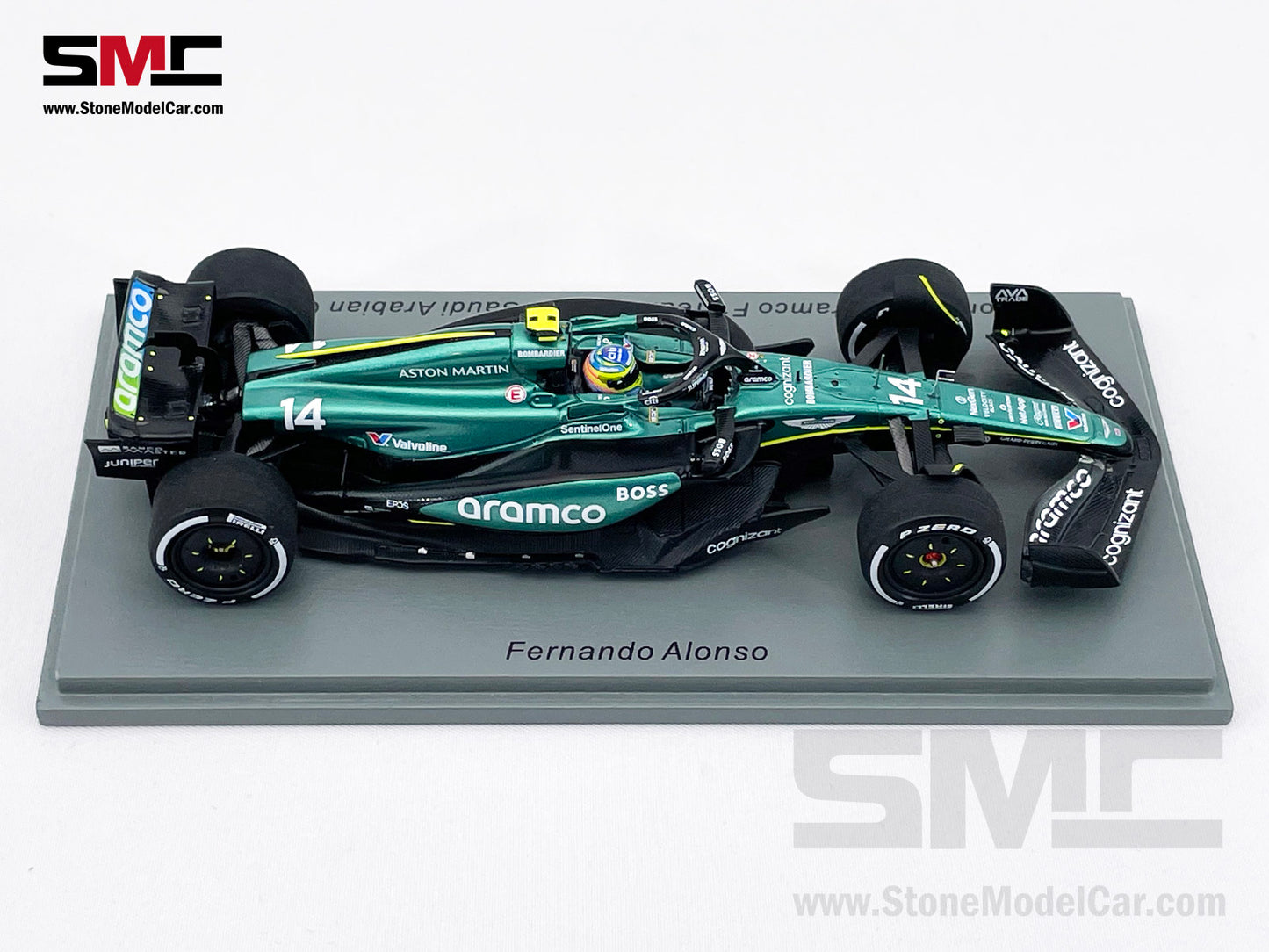 Aston Martin F1 AMR24 #14 Fernando Alonso Saudi Arabian GP 2024 1:43 Spark S9529