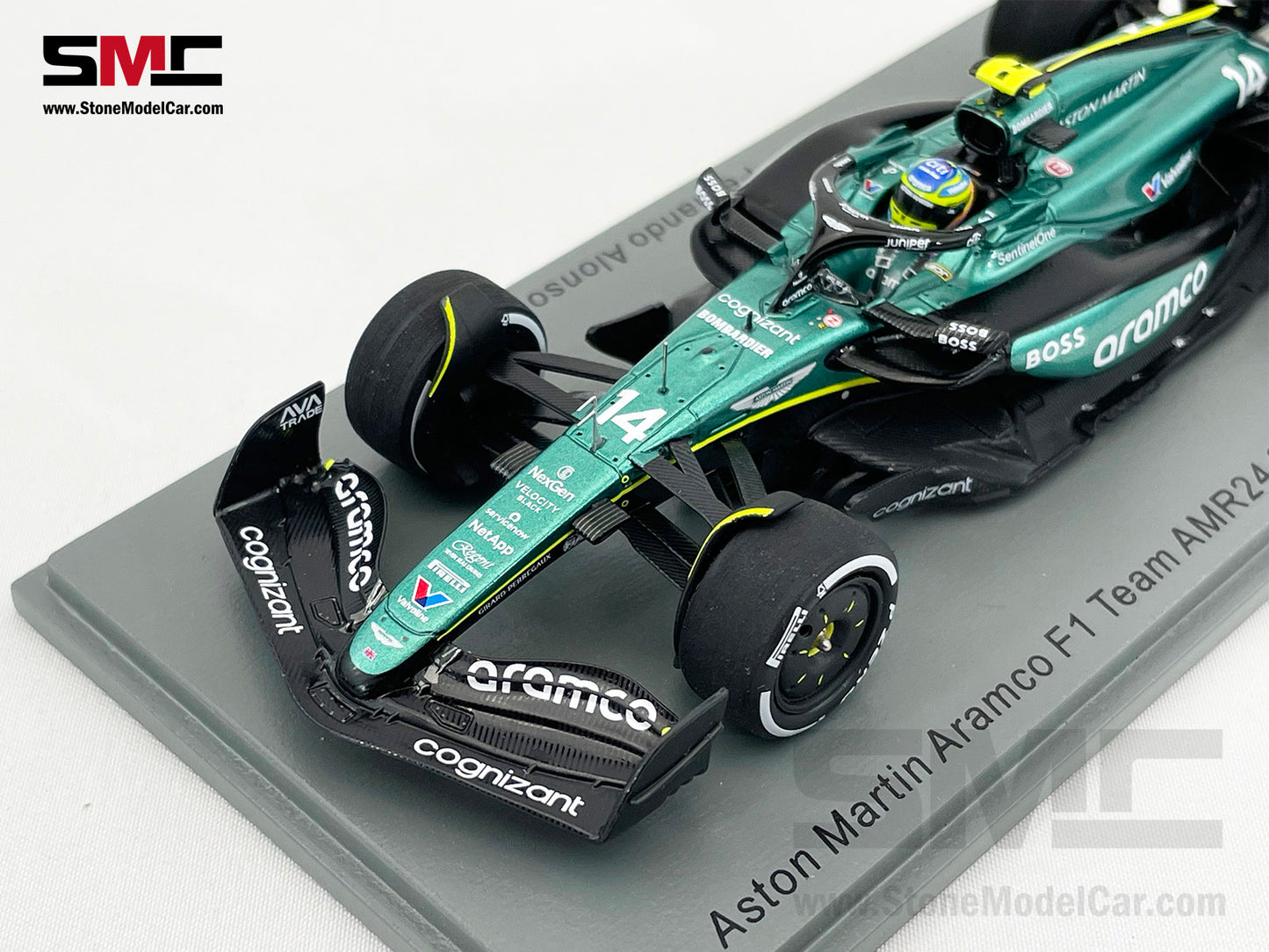 Aston Martin F1 AMR24 #14 Fernando Alonso Saudi Arabian GP 2024 1:43 Spark S9529