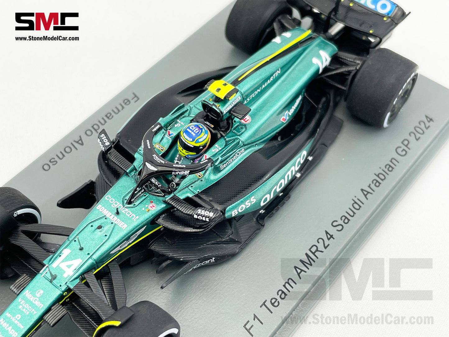 Aston Martin F1 AMR24 #14 Fernando Alonso Saudi Arabian GP 2024 1:43 Spark S9529