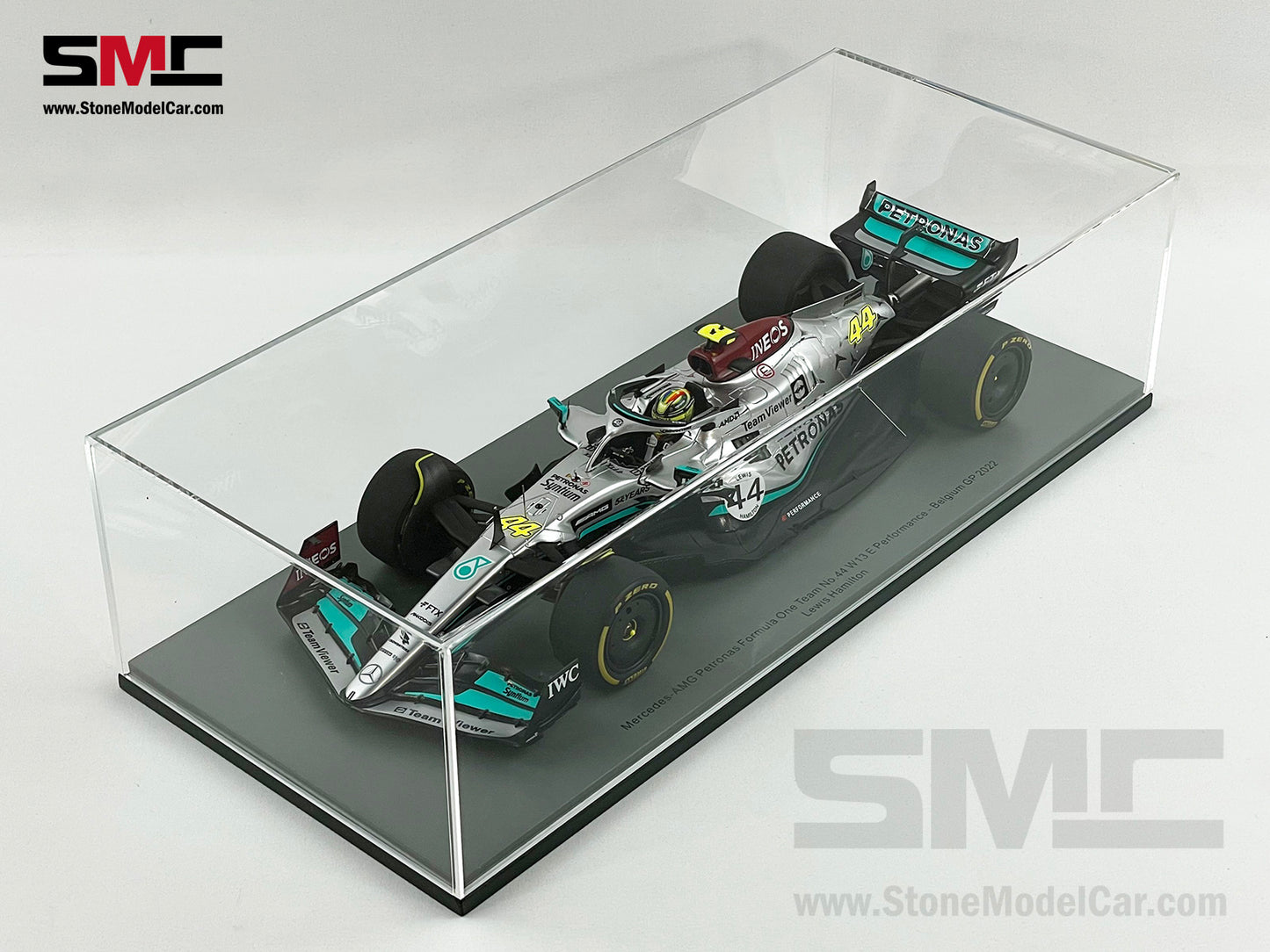 2022 Mercedes F1 W13 #44 Lewis Hamilton Belgium Special Livery 1:18 Spark 18S770