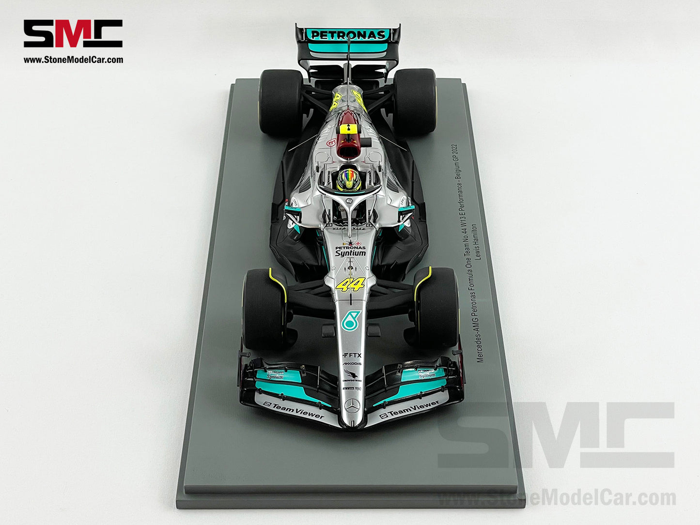 2022 Mercedes F1 W13 #44 Lewis Hamilton Belgium Special Livery 1:18 Spark 18S770