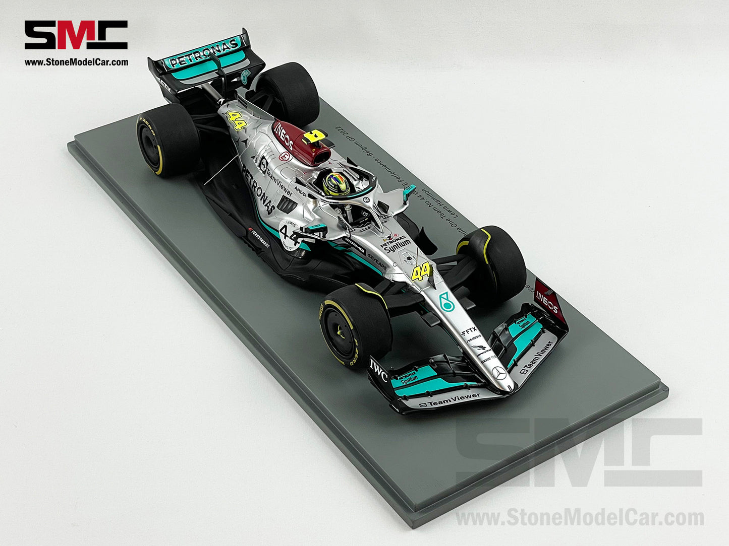 2022 Mercedes F1 W13 #44 Lewis Hamilton Belgium Special Livery 1:18 Spark 18S770