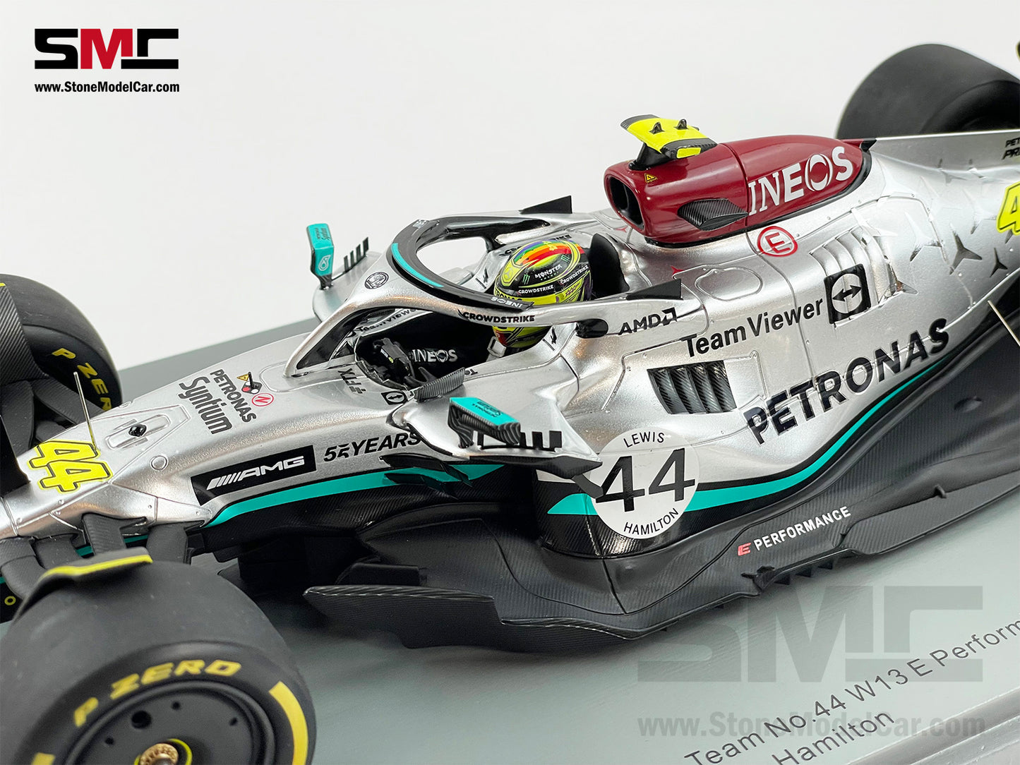 2022 Mercedes F1 W13 #44 Lewis Hamilton Belgium Special Livery 1:18 Spark 18S770